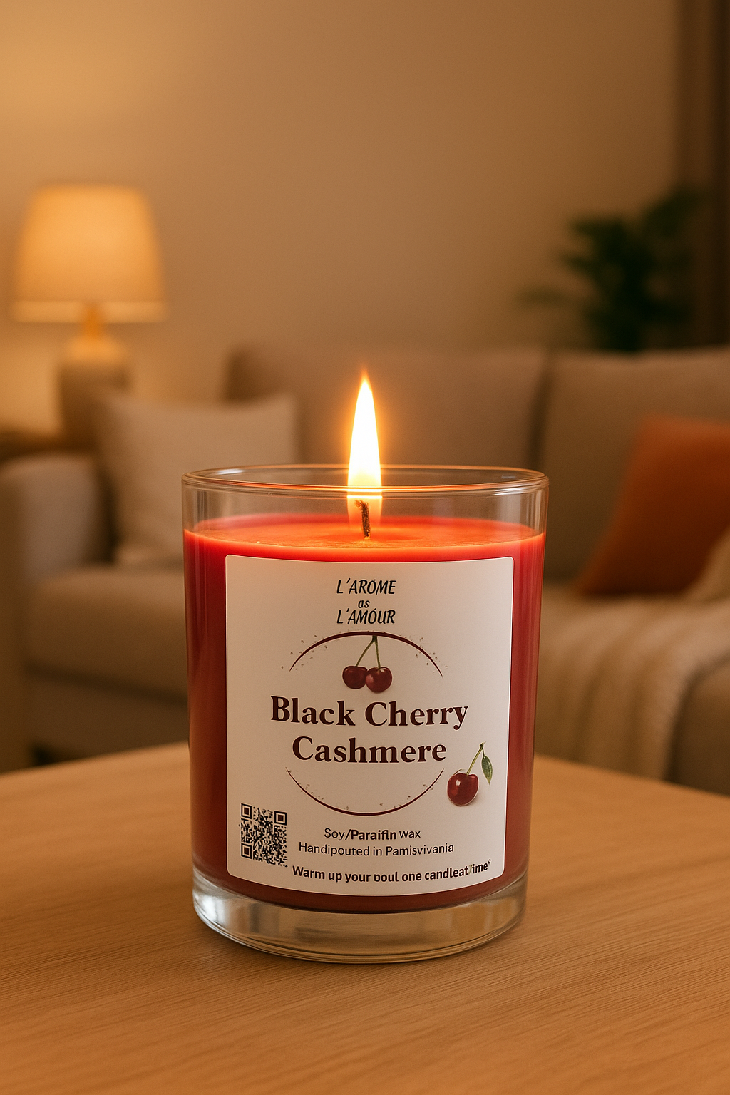 BLACKCHERRY & CASHMERE - 9 OZ CANDLE
