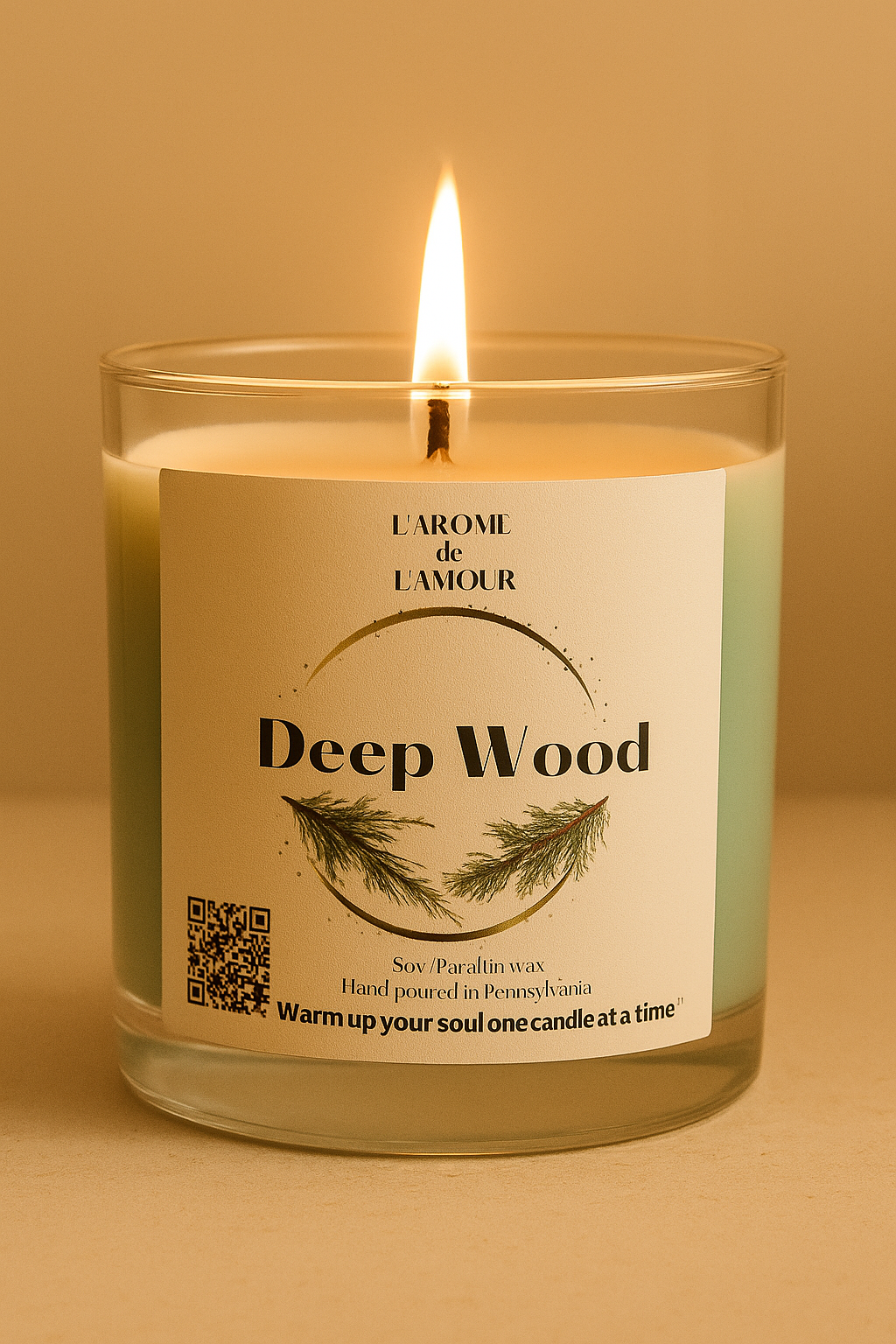 Deep Wood candle | L’arome de L’amour – Hand-Poured Candle