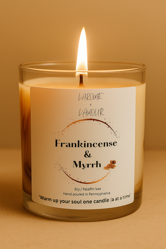 Frankincense & Myrrh Candle | Sacred Aromatherapy by L’arome de L’amour