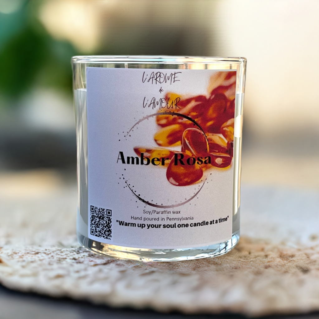 Amber Rosa Candle/ Egyptian Amber